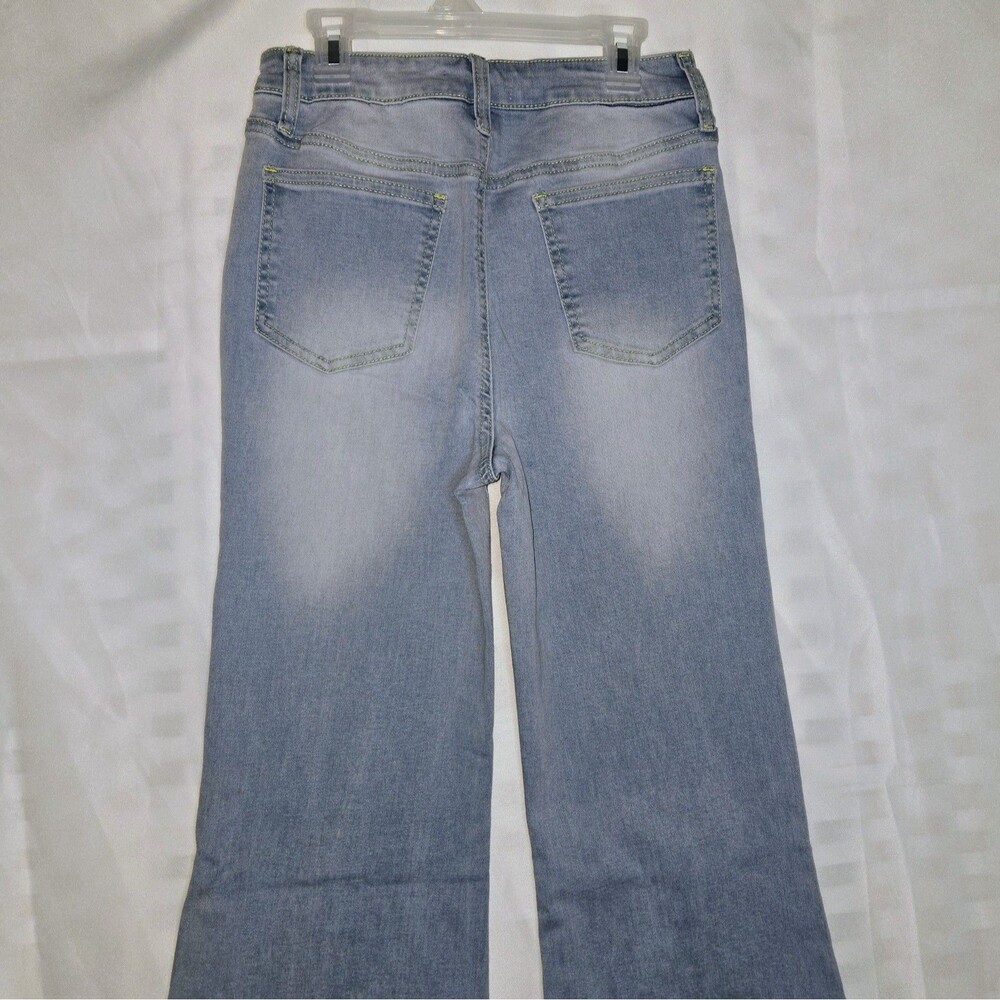 ALTAR'D STATE Jeans Flared Bottoms Boho LightBlue HighRise Women Size 24 Med NEW - Picture 9 of 11